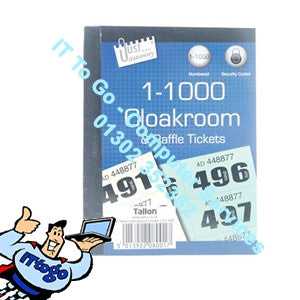 1000 Just Stationary Raffle Tickets - IT To Go - Computer Services