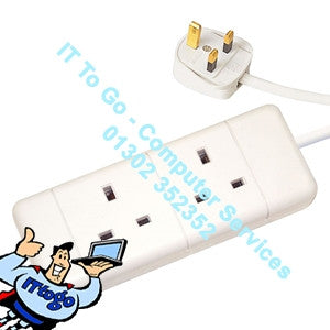 2 Socket 5m Mains Extension Socket - IT To Go - Computer Services