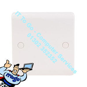 LAP Single Gang Front Blank Plate - IT To Go - Computer Services