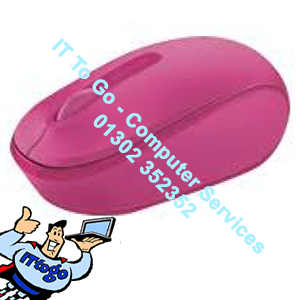 Microsoft Wireless Mobile Mouse 1850 Magenta Pink