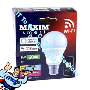 1x Maxim Smart B22 Golf Led Baynet Bulb 9w - 60w