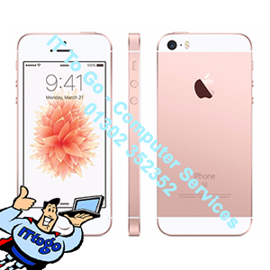 iPhone SE In White/Pink Inc Charger Cable & Box (Sim Free)