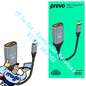Prevo USB-C To DisplayPort Cable Boxed