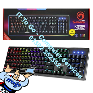 Marvo Scorpion KG909-UK Full Size Individual RGB Mechanical Gaming Keyboard