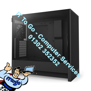 NZXT H5 Flow - Compact ATX Mid-Tower PC Gaming Case - High Airflow - 2 x 120mm Fans Included Case