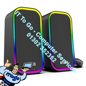 Marvo Scorpion SG-285 Havoc 20 USB Powered Stereo RGB 6W Gaming Speakers (Black)