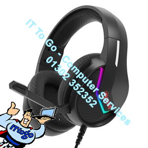 Marvo Scorpion H8618 Tactic 40 USB 2.0 Wired Gaming RGB Headset (Black)