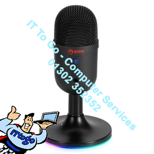 Marvo Scorpion MIC-06 Blast 40 USB RGB Noise Cancelling Wired Microphone (Black)