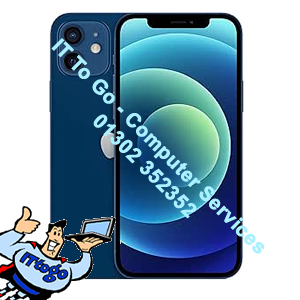 iPhone 12 Mobile Phone Reconditioned (Blue) Inc 2x Cases