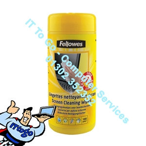 Fellowes 100 Screen Cleaning Wipes - IT To Go - Computer Services