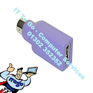 USB To PS2 Purple Converter - IT To Go - Computer Services