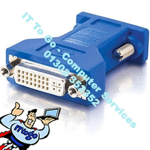 Standard DVI Male - VGA Female Adapter - IT To Go - Computer Services