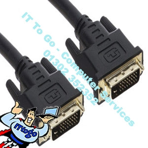 Standard 2m DVI Male - DVI Male Cable - IT To Go - Computer Services