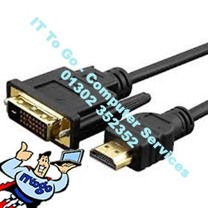 Standard 3m DVI Male - HDMI Male Cable - IT To Go - Computer Services
