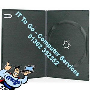 1x Black DVD Case - IT To Go - Computer Services