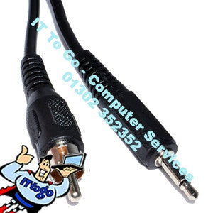1m Phono Male to 3.5 Male Stereo Cable - IT To Go - Computer Services