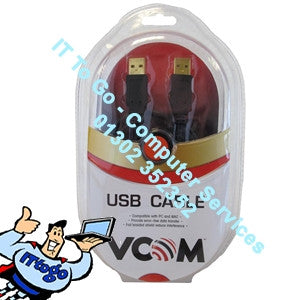 Vcom 1.8m A/B Cable - IT To Go - Computer Services