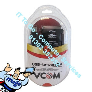 Vcom 1.8m USB-To-Parallel Cable - IT To Go - Computer Services