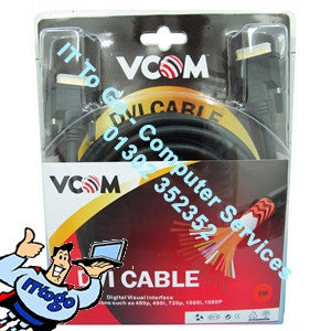 Vcom 5m Male - Male DVI Cable - IT To Go - Computer Services