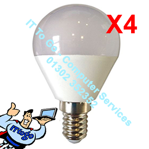 4x Pifco E27 GLS Led 425 Lumen Bulbs - IT To Go - Computer Services