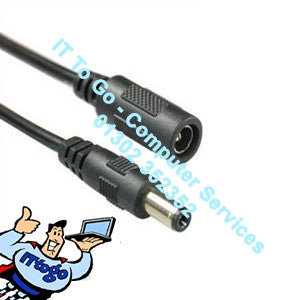 Standard 2m 12v CCTV Power Male - Female Cable - IT To Go - Computer Services