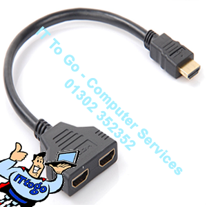 HDMI - 2x HDMI Adapter/Splitter - IT To Go - Computer Services