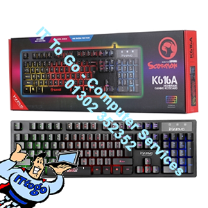 Marvo Scorpion K616A 3 Colour LED USB Gaming Keyboard