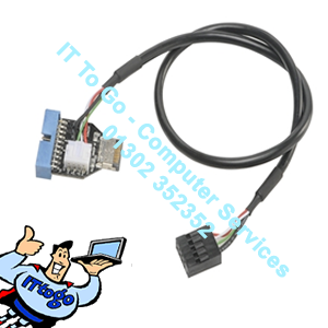 Akasa USB 3.1 Gen2 Internal Connector to USB 3.1 Gen1 19-pin Internal Adapter Cable