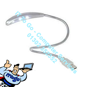 GP1858 USB Light with 3 LED Bulbs for Laptop, PC or MAC, Flexible Cable