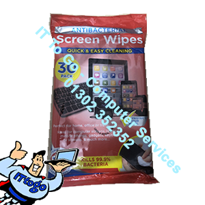 Anti Bacterial Screen Wipes 30 Pack Kills 99%
