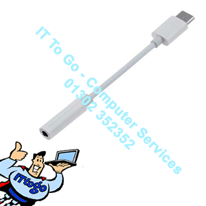 Samsung & Huawei USB Type C Male (M) - 3.5 Stereo Female (F) Adapter (White)