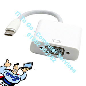 USB Type C Male (M) - VGA Female (F) Adapter