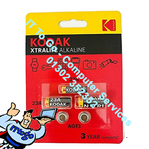 5x Kodak Alkaline Cell Button & Batteries