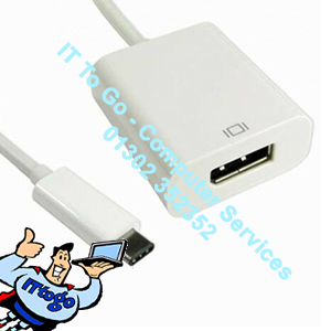 USB Type C Male (M) - Display Port DP Female (F) Adapter