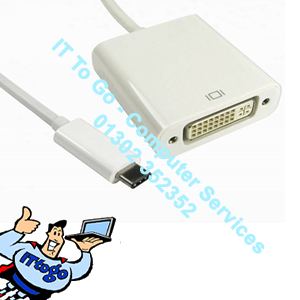 USB Type C Male (M) - DVI Female (F) Adapter