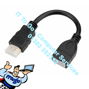 17cm HDMI Male (M) - HDMI Female (F) Adapter