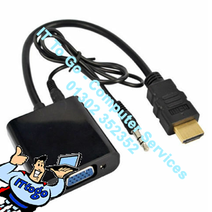 HDMI Male (M) - VGA Female (F) Adapter Inc Stereo Sound