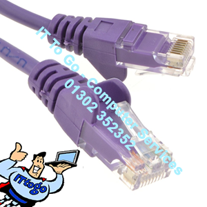 50cm Cat5e RJ45 Male (M) - RJ45 Male (M) Network Cable (Purple)