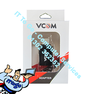 Vcom USB 3.0 A (F) to USB 3.1 C (M) Black Retail Packaged Converter Adapter
