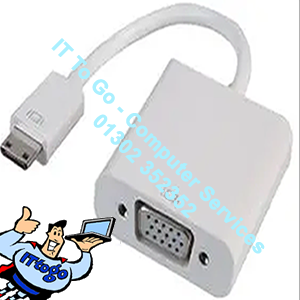 Mini HDMI Male (M) - VGA Female (F) Adapter White