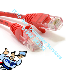 50cm Cat5e RJ45 Male (M) - RJ45 Male (M) Network Cable (Red)