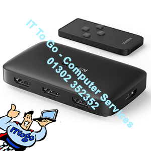 UGREEN HDMI Switch 3 IN 1 OUT HDMI Switcher Splitter Supports 4K 3D HD Monitor Wireless Remoter Control Compatible with TV Firestick, PS5/PS4/PS3, Laptop