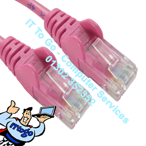 50cm Cat5e RJ45 Male (M) - RJ45 Male (M) Network Cable (Pink)