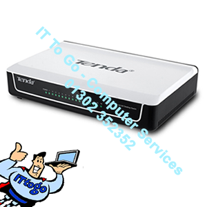 Tenda S16 16-Port 10/100 Unmanaged Desktop Ethernet Network Switch - IT To Go - Computer Services