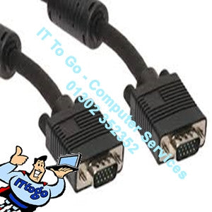 Pluscom 5m Scart Male - VGA Male Cable - IT To Go - Computer Services